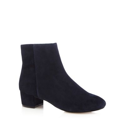 Blue 'Jasmin' leather ankle boots